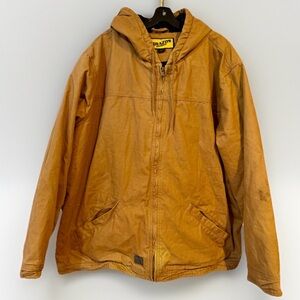Vintage Brazos Premium Hooded Insulated Canvas Work Jacket Men’s 2XL